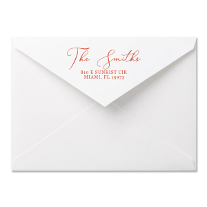 Elegant Script Invitation Envelope