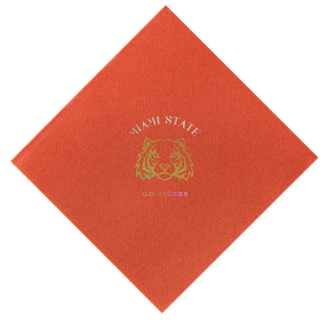 Elevate your Greek Week with our customizable napkins! Tailor them with your school name, slogan, or mascot in sleek designs. Ideal for rush events, sorority giveaways, and toga parties. Make every spill an opportunity to display school pride. A chic yet practical addition that transforms any gathering into a celebration of unity and spirit!