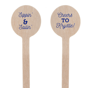 Does the bride love water? Celebrate her bachelorette with a sippin' & sailin' boat themed party. Personalized details will be a sunny addition to the day! Say cheers and customize this stir stick with the bride's name for a bar detail she'll love. 