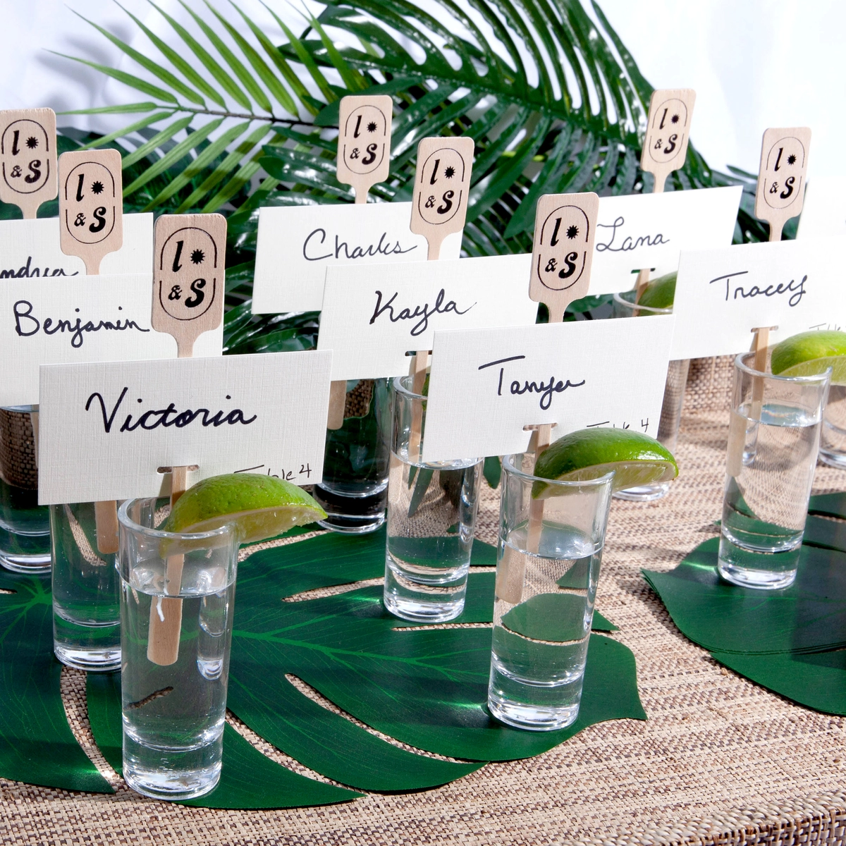 DIY Tequila Shot Escort Cards