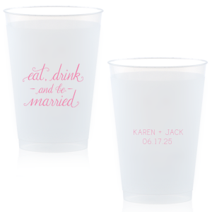 Better Together 12oz or 16oz Frosted Unbreakable Plastic Cup 186 Custom  Bridal Wedding Favor, Wedding Cup, Party Cups, Party Favors 