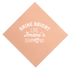 Our beautiful custom Watercolor Hibiscus Cocktail Napkin with Matte White Foil has a Diamond graphic and is good for use in Wedding, Bridal Shower themed parties and will look fabulous with your unique touch. Your guests will agree!