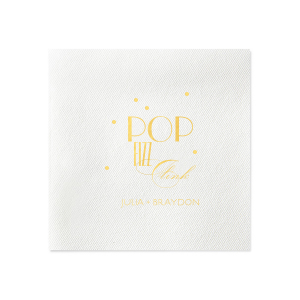 Custom Black Cocktail Napkin with Shiny 18 Kt Gold Foil will add that special attention to detail that cannot be overlooked.