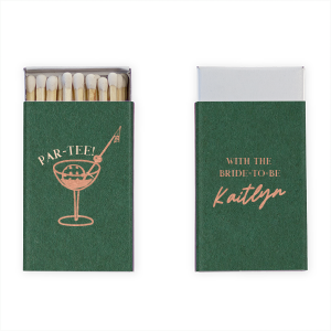 Par-Tee Bridal Shower Matchbox
