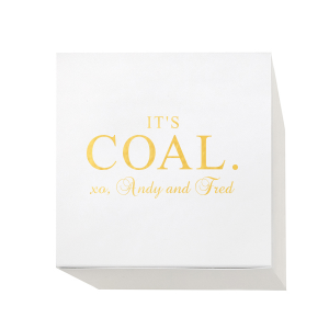 Our custom Natural Leaf Rectangle Box with Shiny 18 Kt Gold Foil can be customized to complement every last detail of your party.