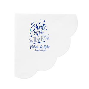 ForYourParty's personalized Watercolor Blue Sky Cocktail Napkin with Matte White Foil will add that special attention to detail that cannot be overlooked.