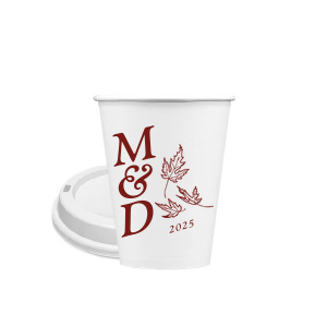 The ever-popular 16 oz Frost Flex Cup with Matte Dark Magenta Ink has a Three Leaves graphic and is good for use in Floral, Holiday, Thanksgiving themed parties and can be customized to complement every last detail of your party.