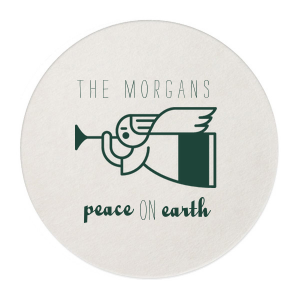 Our custom White Square Coaster with Matte Spruce Foil Color has a Angel 2 graphic and is good for use in Christian Symbols, Christmas themed parties and will look fabulous with your unique touch. Your guests will agree!
