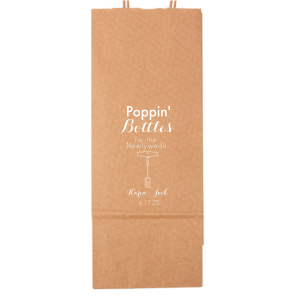 Poppin Bottles Newlyweds Wine Bag