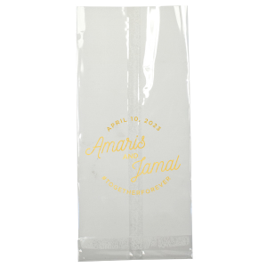 Personalised outlet cellophane bags