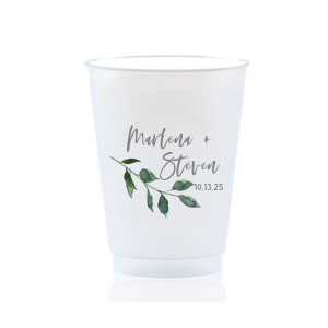 Custom Matte Slate Gray Ink Custom Photo 16 oz Frost Flex Cup with Matte Slate Gray Ink Digital Print Colors can be customized to complement every last detail of your party.