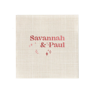 Are you looking for a fantastic napkin that will bring that Retro vibe on your Wedding? We got the perfect solution for you! Now you can put your names on it and you are ready to go! Leave everyone speechless! 