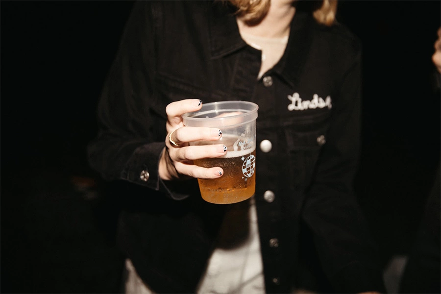 Fall Wedding Decor idea custom cups