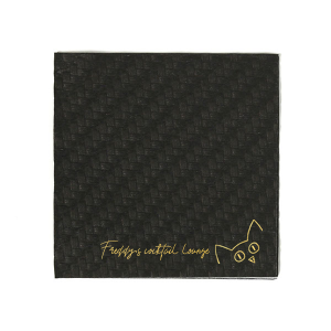 Add a touch of whimsy to your gathering with the Peekaboo Cat Personalized Napkin, featuring a charming illustration of a cat peeking out from the corner. Personalize this delightful napkin with your own tagline in a handwritten style, perfect for any birthday, pet party, or fun celebration.
