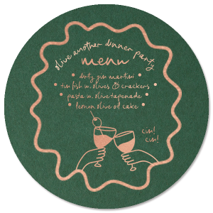 Olive Another Dinner Party Circle Menu