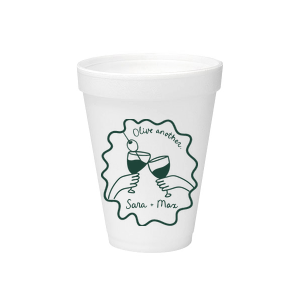 Celebrate one of a kind memories with the Olive Another Cheers Cup! The cheeky yet trendy design features a hand-drawn pair of cheersing glasses within a ribbon frame. Customize the design with your choice of text and foil stamp colors to best match your taste.