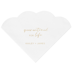 Personalized Sand Cocktail Napkin with Matte White Foil are a must-have for your next event—whatever the celebration!