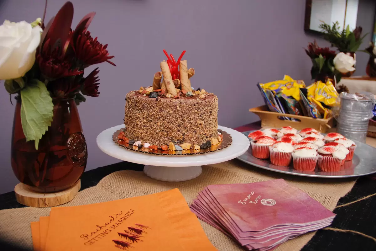 personalized cocktail napkins and personalized luncheon napkins for bridal showers