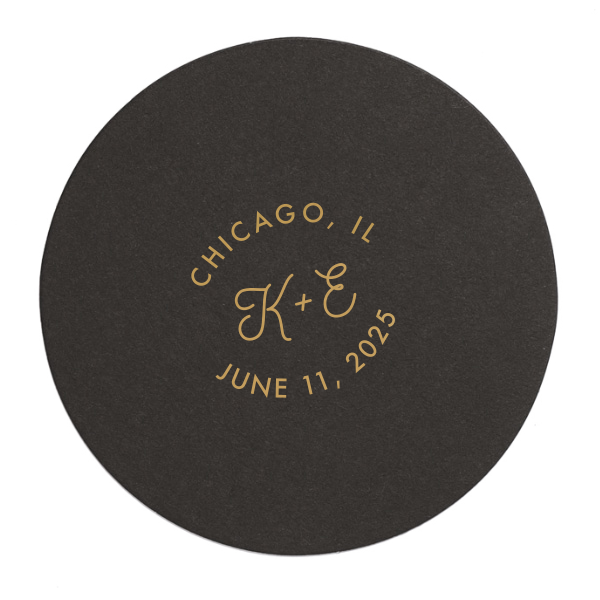 Wedding Circle Frame Coaster