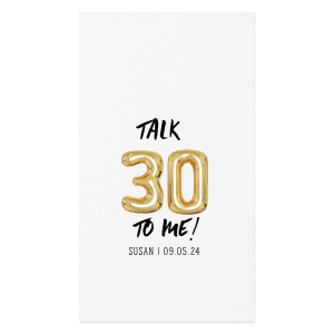 ForYourParty's elegant White Borderless Full Color Cocktail Napkin with Matte Black Ink Digital Print Colors can be customized to complement every last detail of your party.