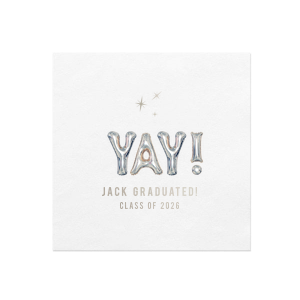 ForYourParty's elegant White Borderless Full Color + Foil Cocktail Napkin with Shiny Sterling Silver Foil has a Twilight graphic and is good for use in Stars, Delphine themed parties and will impress guests like no other. Make this party unforgettable.