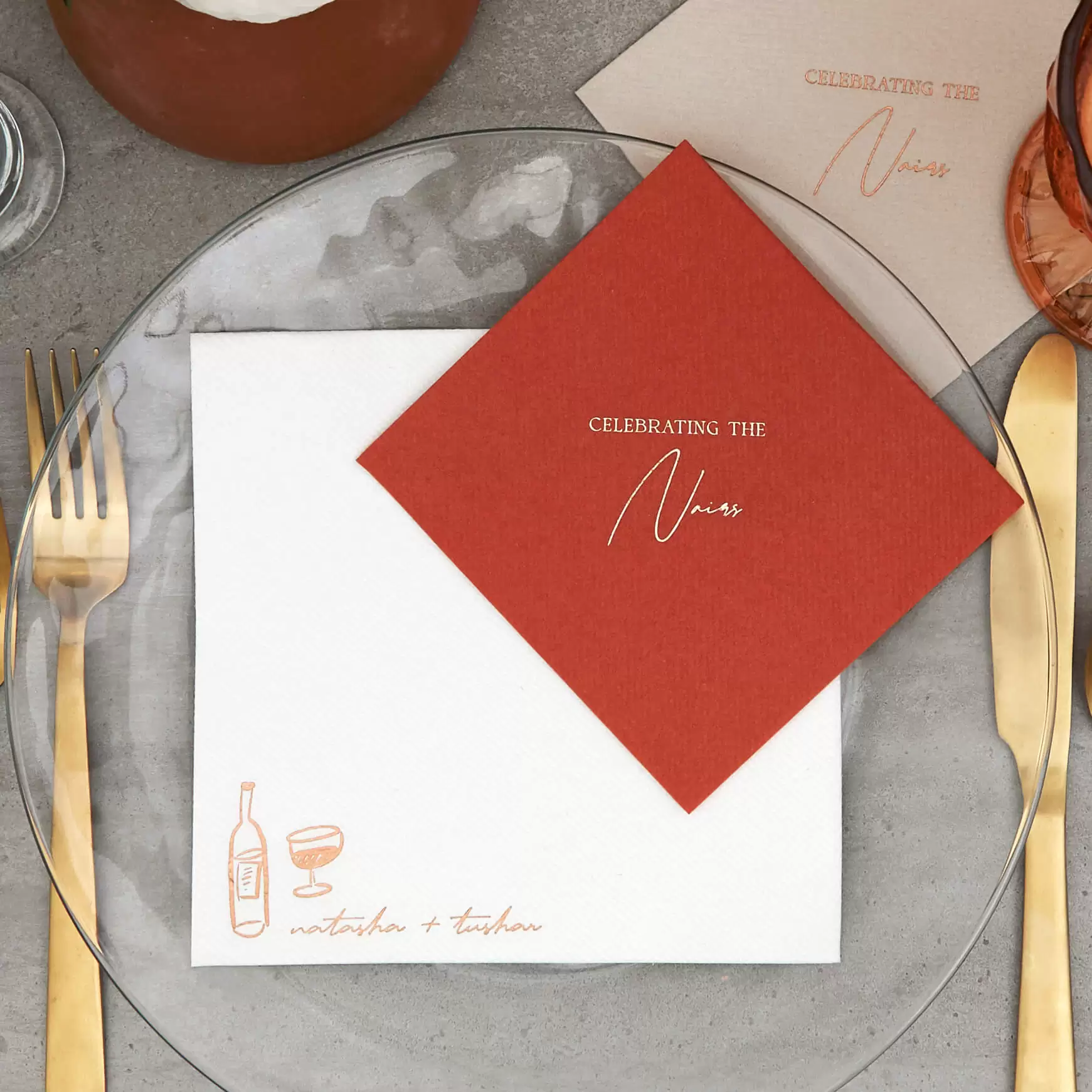 Square Linen Like Luncheon Napkin