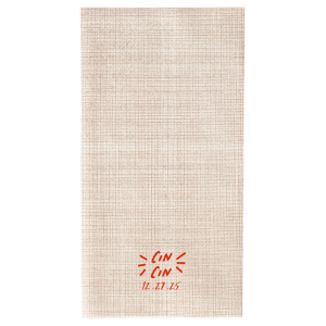 The Pasta Party Cin Cin Napkin adds a touch of Italian flair to your next event. Whether you're hosting a family gathering, festive get-together with friends or pasta party rehearsal dinner, this  napkin is a fun and memorable addition that pairs well with good food, great company, and plenty of toasting.