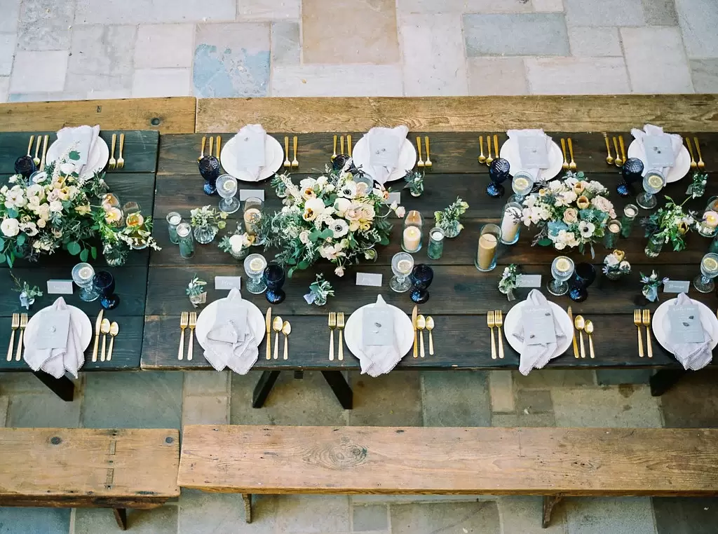 personalized dinner menu with calligraphy font