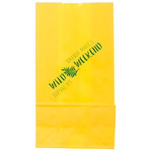 Pack up the party essentials in the Wild Weekend Bag, boldly declaring adventure with 'Wild Weekend' and a hint of the jungle via a palm frond. Topped and tailed with the celebrant's name and 'Survival Kit,' it's the ultimate companion for a weekend of revelry.
