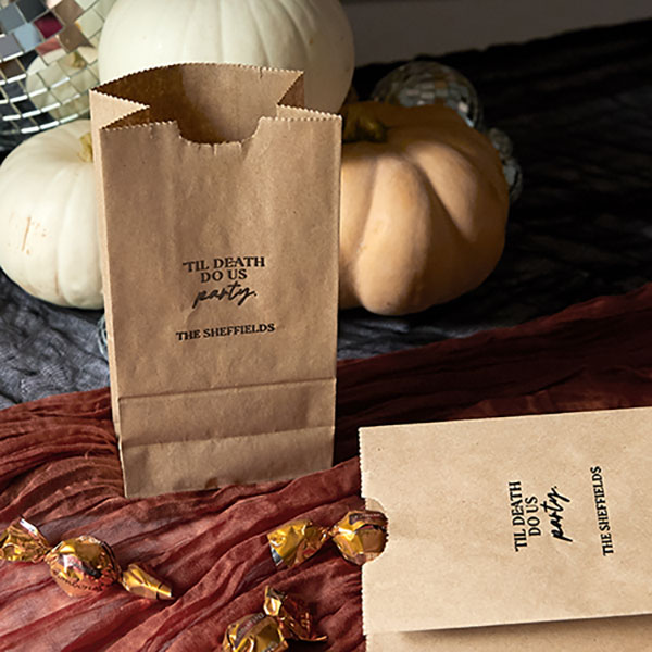 party bag with 'Til Death Do Us Party 