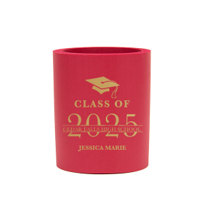ForYourParty's elegant Round Can Cooler is good for use in Graduation themed parties and can be customized to complement every last detail of your party.