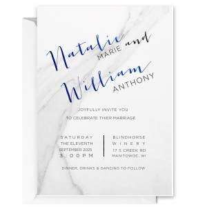 Modern Marble Invitation