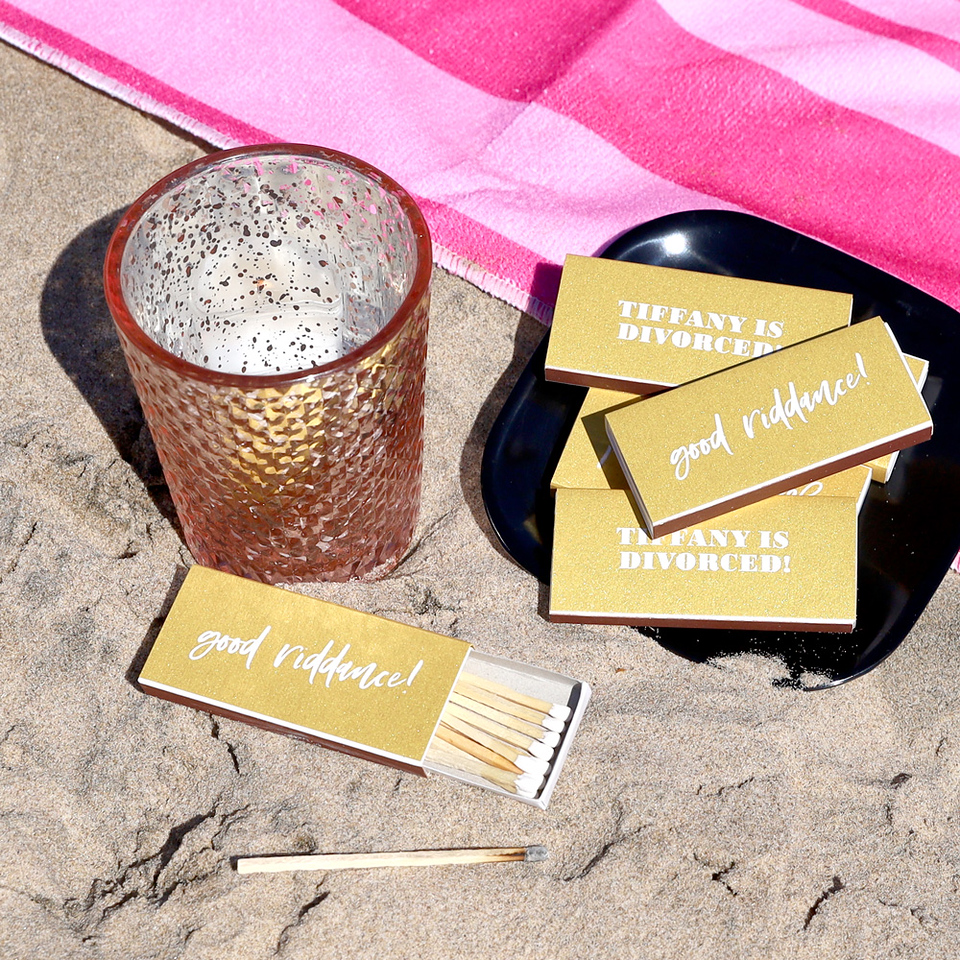 Good Riddance! Divorce Party Matchbox