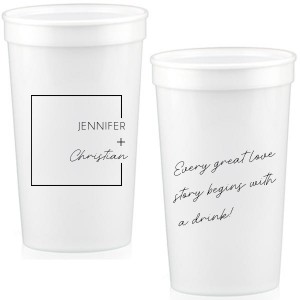 Our custom Frame Names Cup with custom Ink Colors will give your party the personalized touch every host desires.