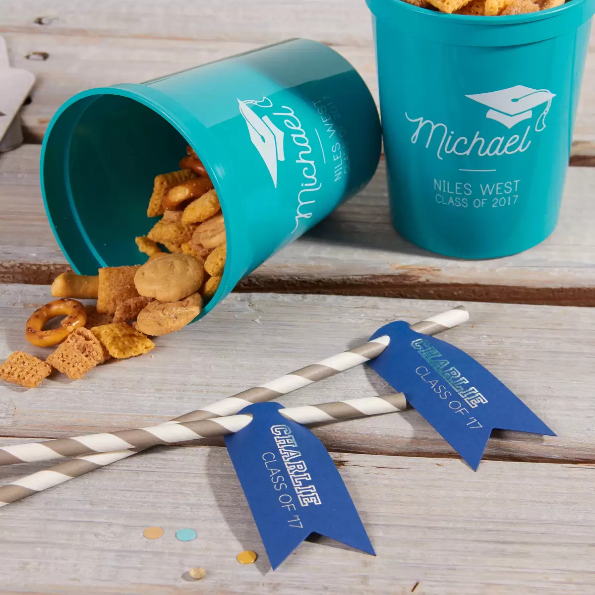 custom cups for graduation party favors