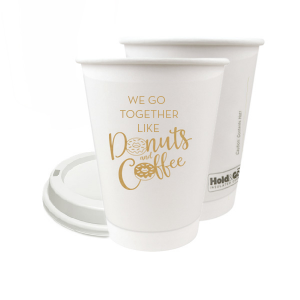 12 oz Paper Cups for Wedding, Custom Wedding Paper Cups