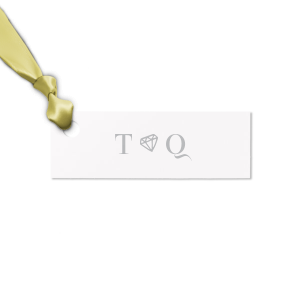 The ever-popular Poptone Dark Olive Round Gift Tag with Matte White Foil has a Diamond graphic and is good for use in Wedding, Bridal Shower, Engagement themed parties and will look fabulous with your unique touch. Your guests will agree!