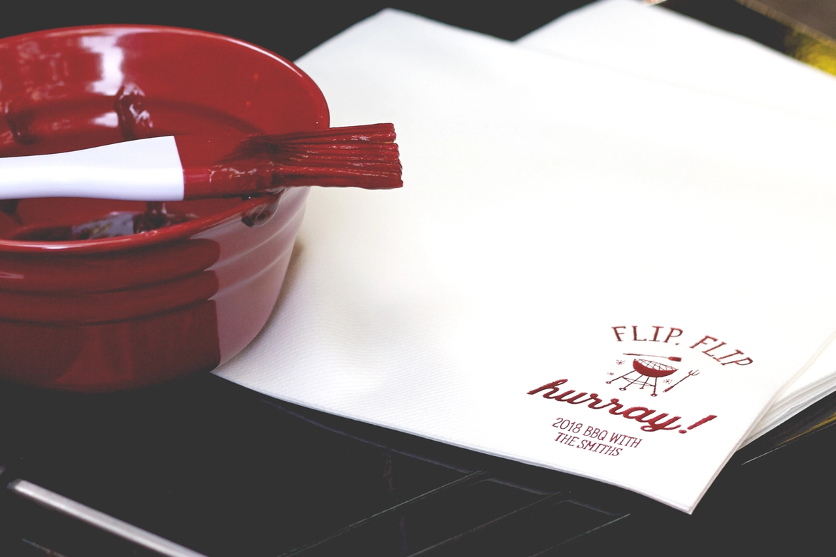 4th of july cookout napkins