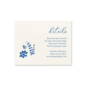 Something Blue Details Card
