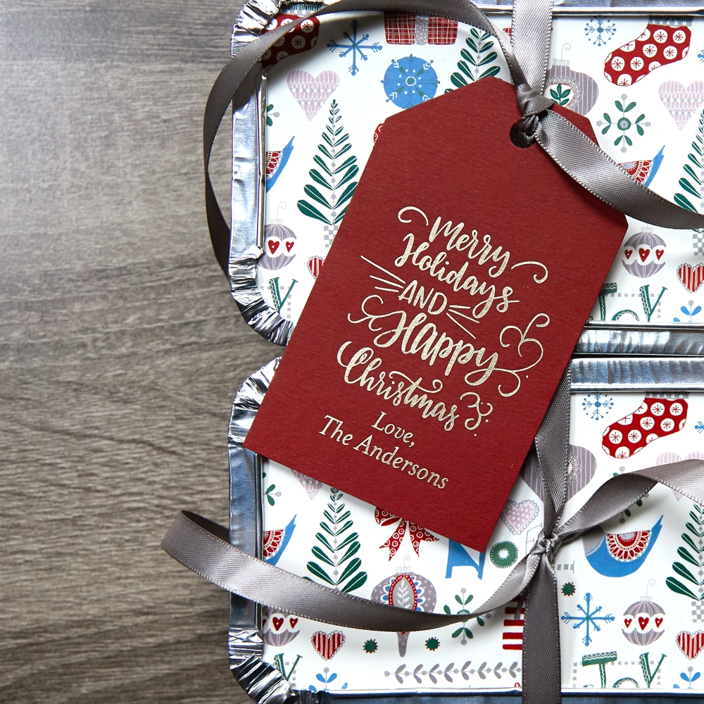Personalized gift tags are a great detail to add to your holiday gifting!