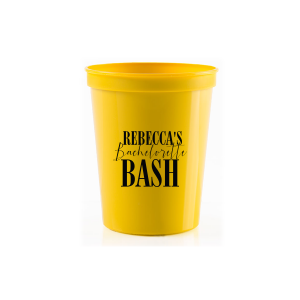 ForYourParty's personalized Teal 16 oz Stadium Cup with Matte Chartreuse Ink Cup Ink Colors couldn't be more perfect. It's time to show off your impeccable taste.