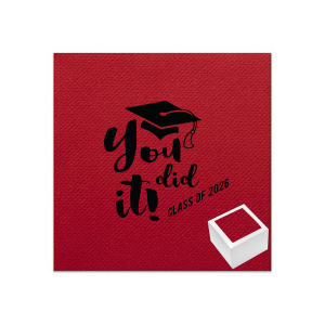 Make the others jealous by bringing the You Did it Napkin! This gift set will be a unique detail to surprise your loving ones!