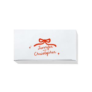 Put your heart into gift giving with the Hand-drawn Twinkle & Bow Box. Available in a variety of different box styles to best suit your needs, customize the lovely gift box with your choice of foil stamp colors and personalized text to showcase your wholehearted adoration. 