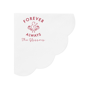 ForYourParty's personalized Fuchsia Cocktail Napkin with Matte Mimosa Yellow Foil has a Accent Ampersand graphic and is good for use in Wedding, Engagement, Bridal Shower and Anniversary themed parties and will add that special attention to detail that cannot be overlooked.