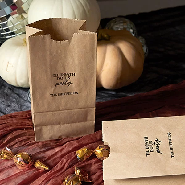 party bag with 'Til Death Do Us Party 