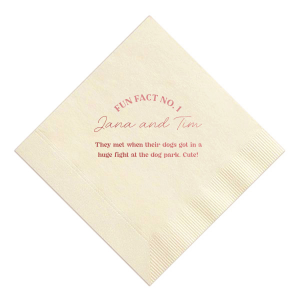 Modern Arched Fun Facts Napkin