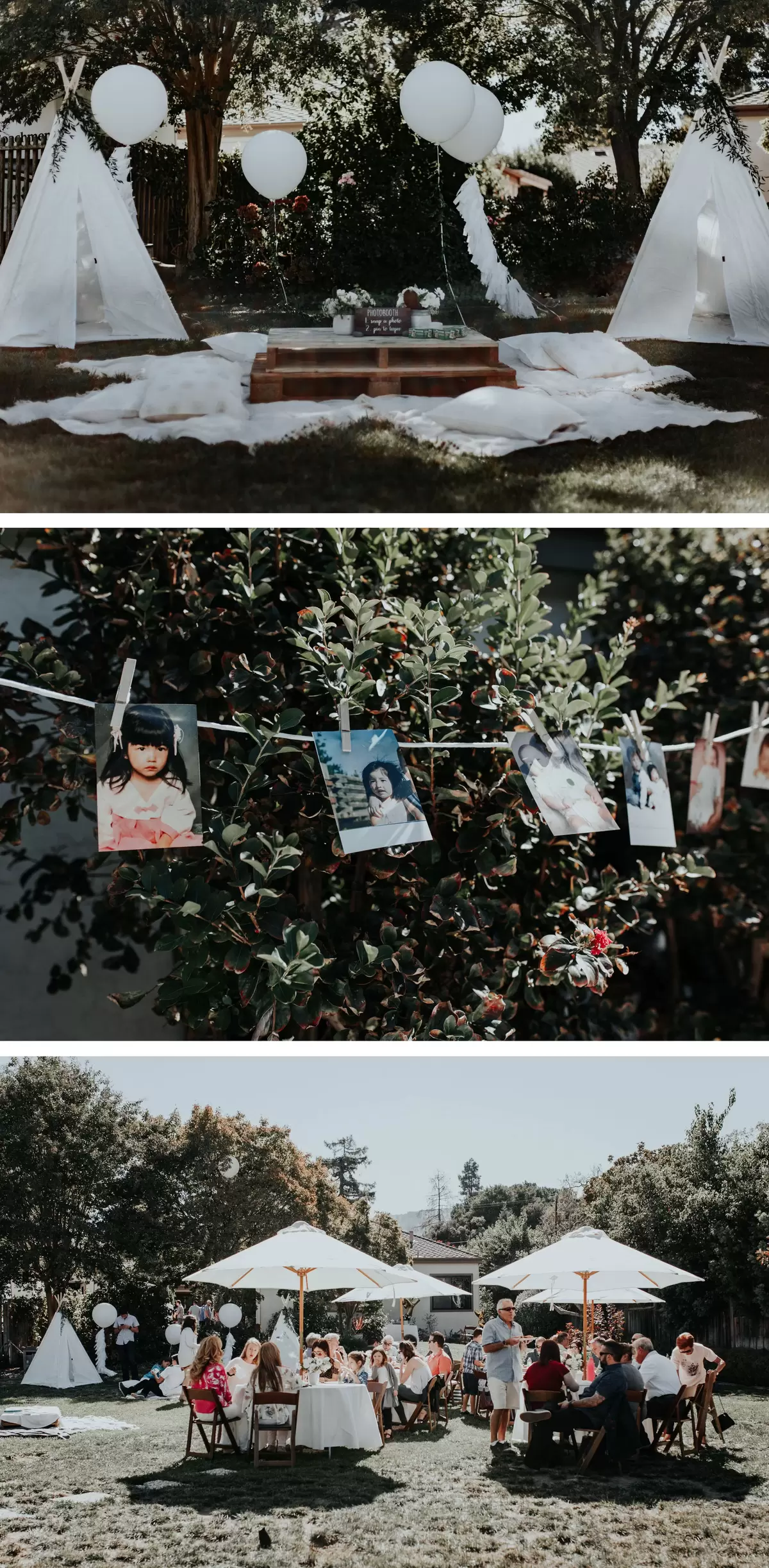 boho themed backyard baby shower decorations