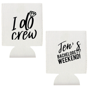 The ever-popular Black Slim Can Cooler with Silver Ink Cup Ink Colors has a Diamond graphic and is good for use in Wedding, Bridal Shower themed parties and can be personalized to match your party's exact theme and tempo.