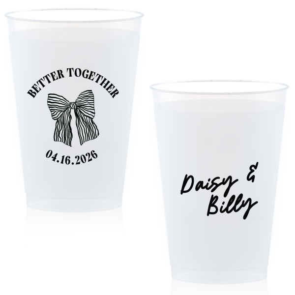 Better Together Bow Wedding Cup