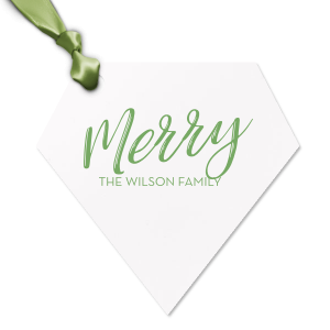 This letterpress gift tag is perfect for celebrating the holidays. Wrap your Christmas gifts with this custom gift tag. 